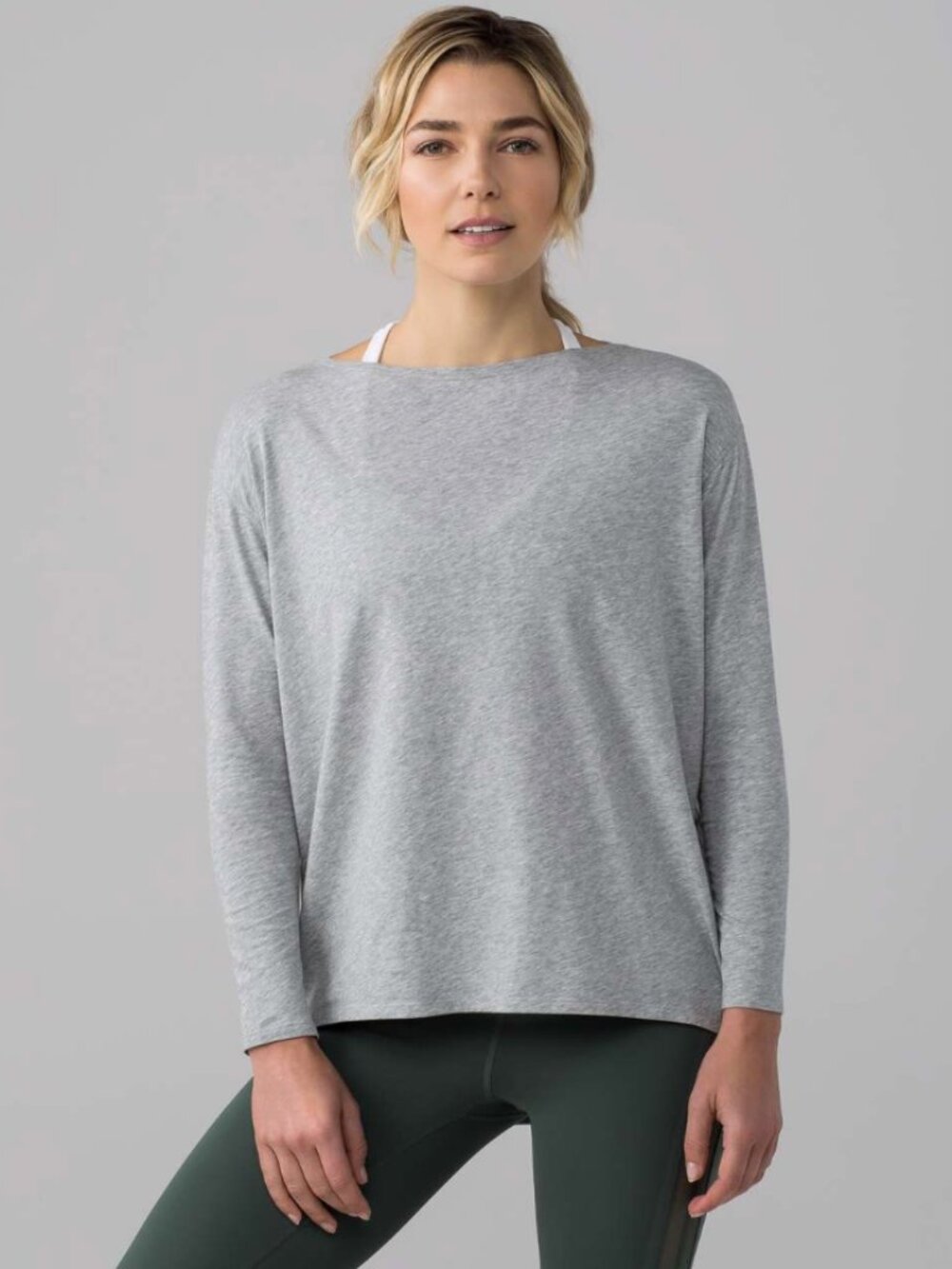 Lululemon Back in Action Long Sleeve - Heathered Core Light Grey